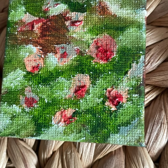 Floral Oil Canvas Painting Bundle 4x4 inches (Unframed) - Picture 9 of 10